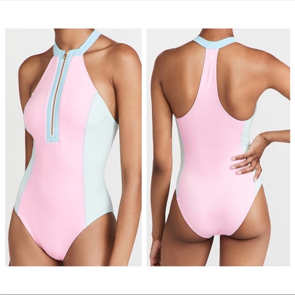 LoveShackFancy X Hurley Max Colorblock One Piece | Sz M - Picture 10 of 16